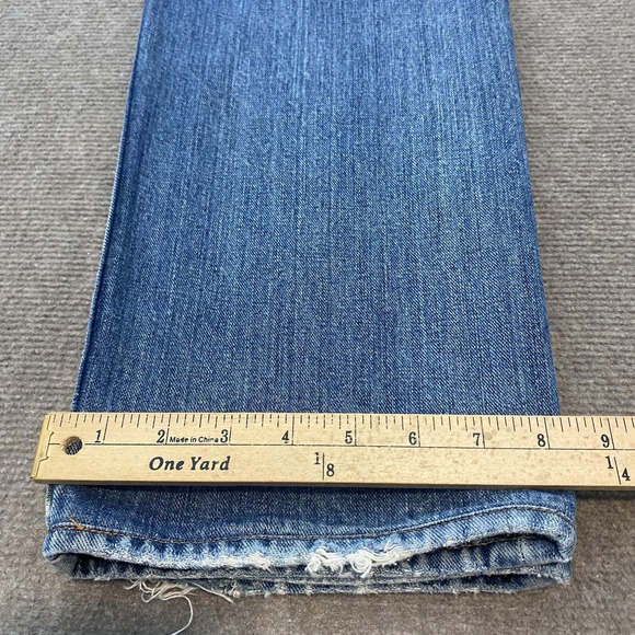 Polo Ralph Lauren Jeans Mens 32 Fits 31x27 Hemmed Distressed Baggy Denim Vintage - Picture 12 of 12